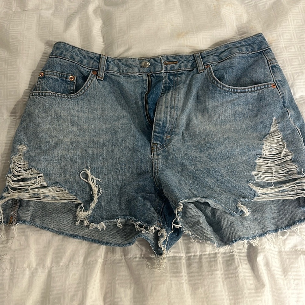 top shop jean shorts